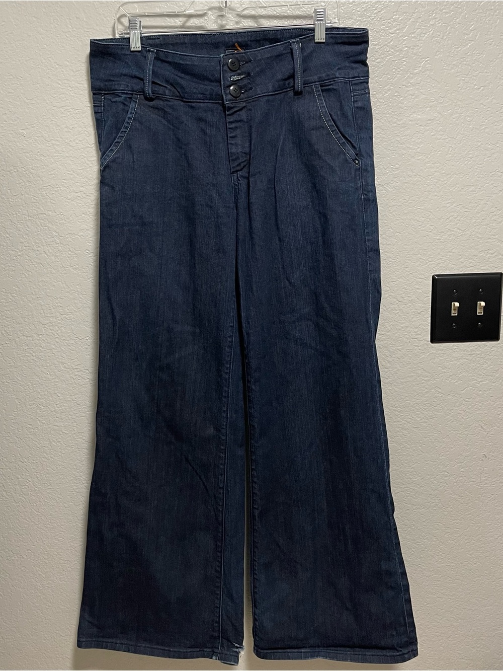 Vygoss Dark Denim Wide Leg Trousers Size 31